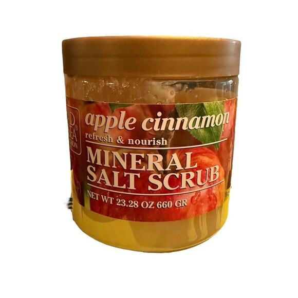 1 Jar Pack Dead Sea Collection Apple Cinnamon Mineral Salt Scrub 23.28oz - Picture 1 of 5